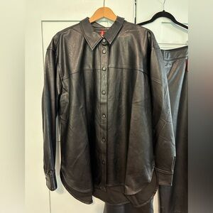 NWT pleather Spanx shirt size 1X